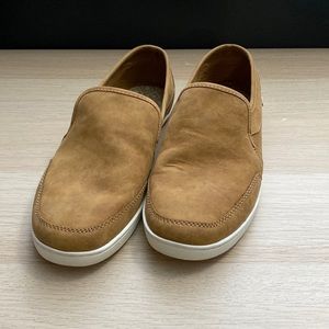 Sanuk Pair o Dice leather 10 slip on
